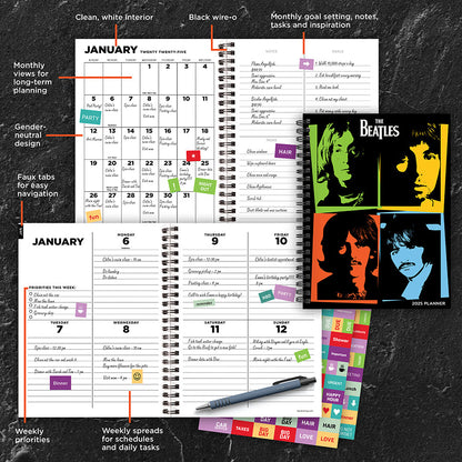 2025 The Beatles Medium Weekly Monthly Planner