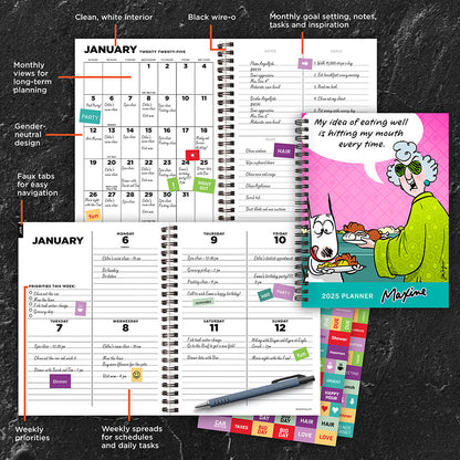 2025 Maxine Medium Weekly Monthly Planner