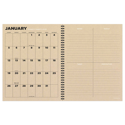 2025 Forest Mist Large Weekly Monthly Planner