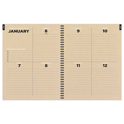 2025 Forest Mist Large Weekly Monthly Planner