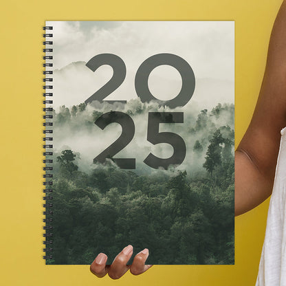 2025 Forest Mist Large Weekly Monthly Planner