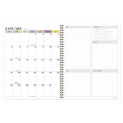 2025 Daphne Print Large Weekly Monthly Planner