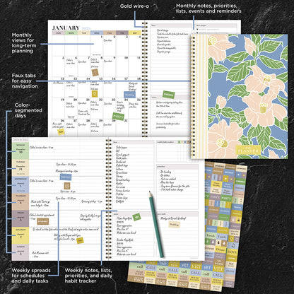 2025 Gardenia Large Weekly Monthly Planner