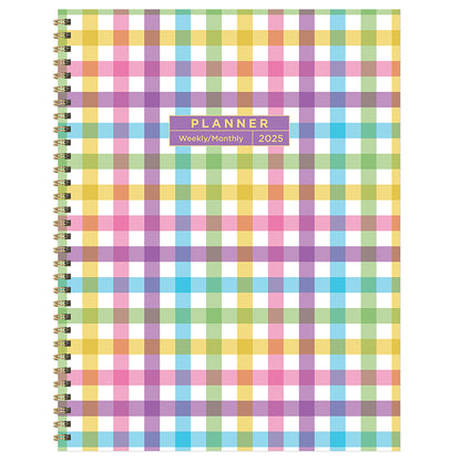 2025 Madras Plaid Large Weekly Monthly Planner