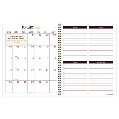 2025 Baroque Marigold Large Weekly Monthly Planner