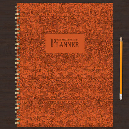 2025 Baroque Marigold Large Weekly Monthly Planner