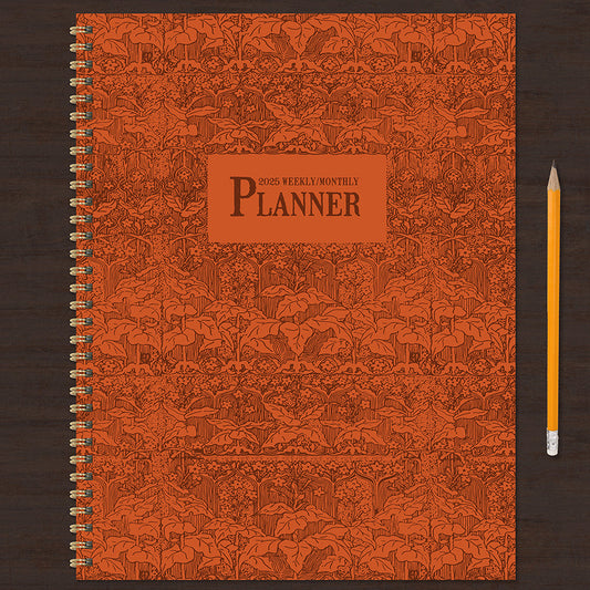 2025 Baroque Marigold Large Weekly Monthly Planner