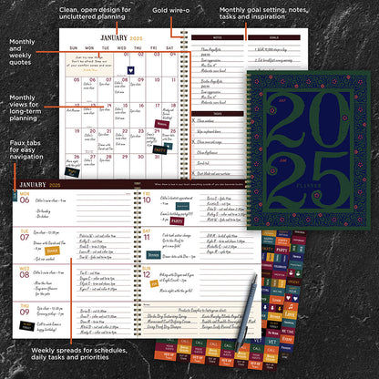 2025 Renaissance Year Large Weekly Monthly Planner