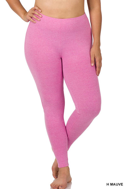 PLUS SIZE BETTER COTTON FULL LENGTH LEGGINGS