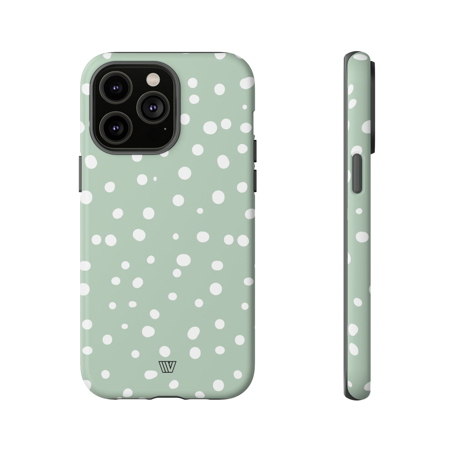 PASTEL GREEN DOTS | Tough Phone Case