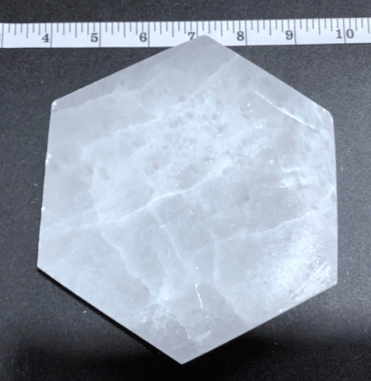 Large Selenite Crystal Hexagon Plate (5 pcs) Bulk Wholesale Carving Lot