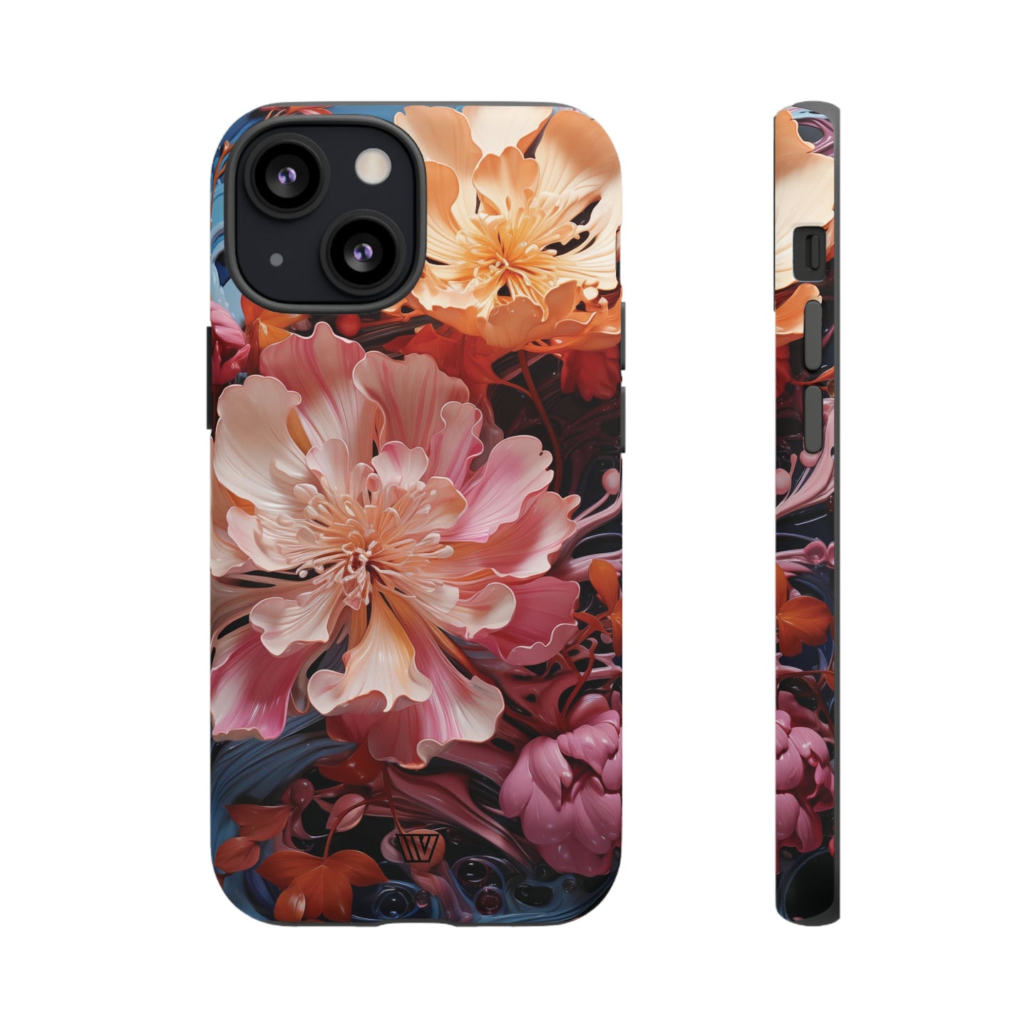 PAINT SWIRL FLOWERS | Tough Phone Case