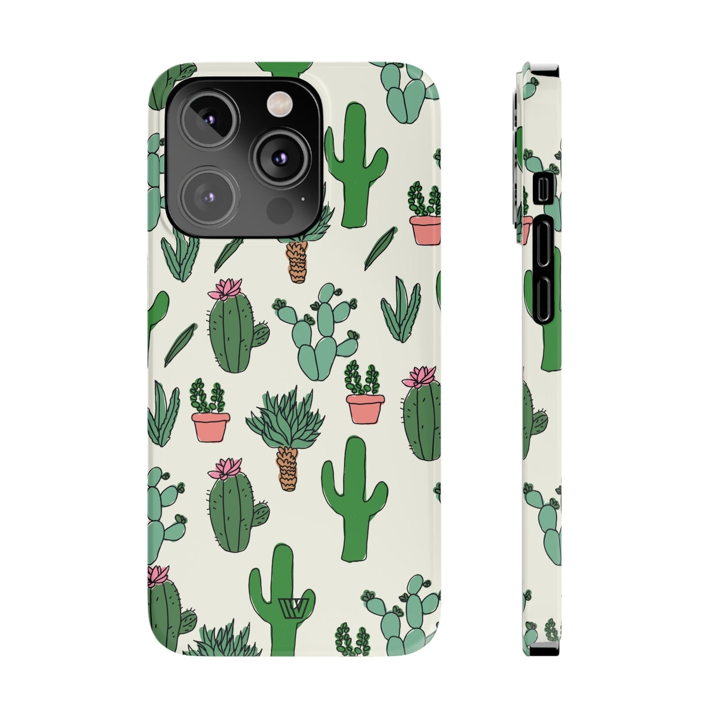 CACTUS DOODLES | Slim iPhone Case