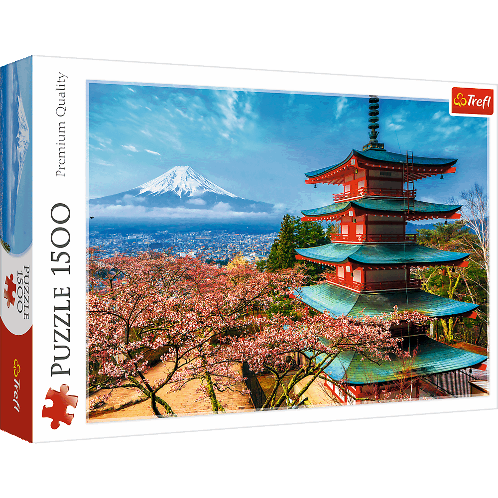 1500 piece Jigsaw Puzzles, Mount Fuji, Japan, Temple, Asian puzzle, Adult Puzzles, Trefl 26132