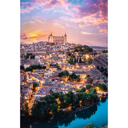 1500 Piece Jigsaw Puzzles, Toledo Spain at Sunset, European City Puzzle, Romantic City Puzzle, Adult Puzzles, Trefl 26146