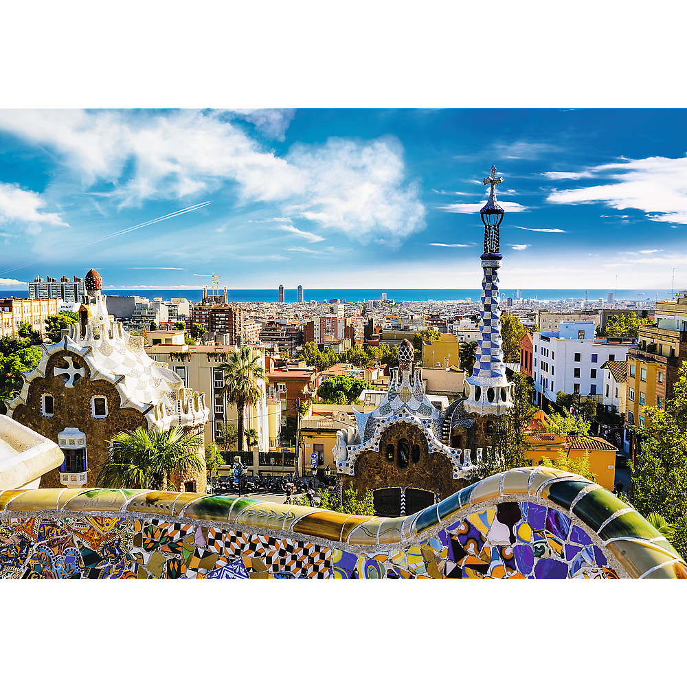 1500 Piece Jigsaw Puzzle, Park Güell, Barcelona Spain Puzzle, European Puzzles, Antoni Gaudi Puzzles, Adult Puzzles, Trefl 26147