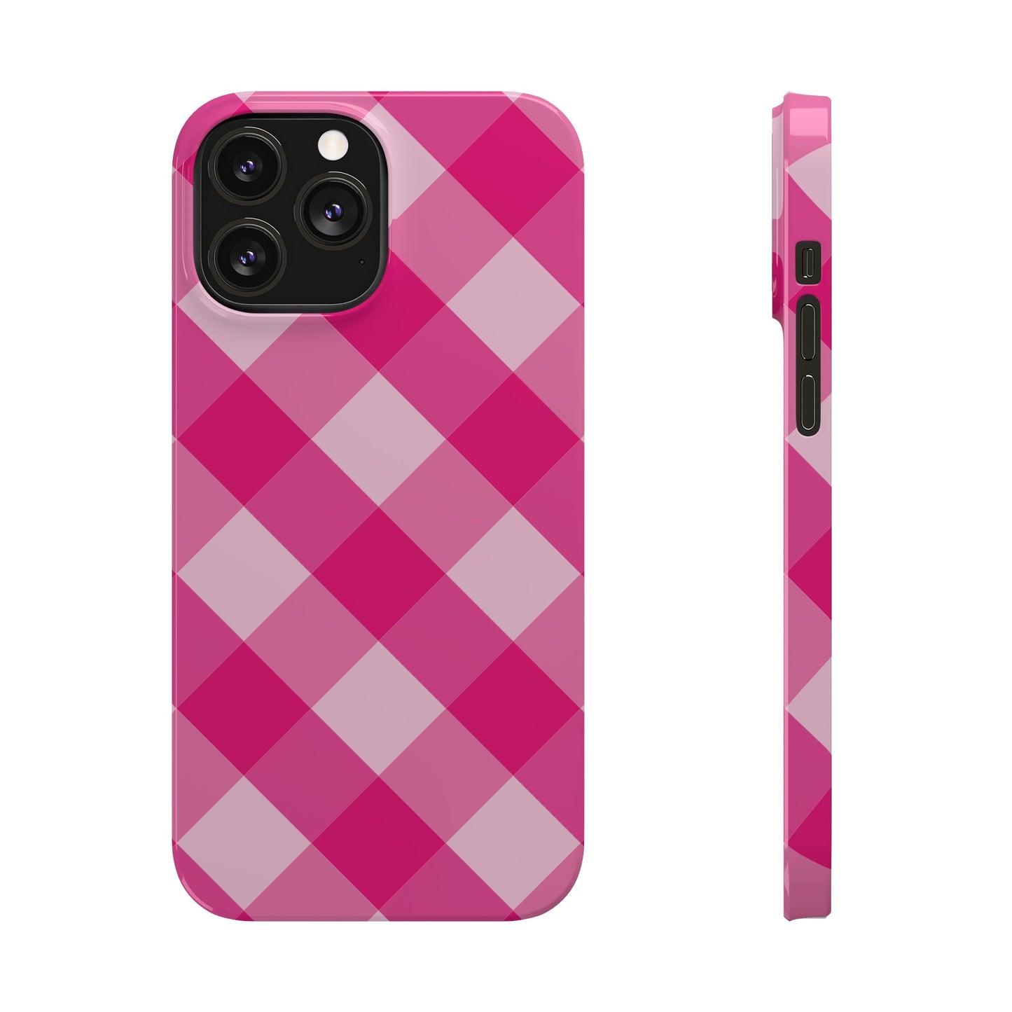 HOT PINK CLOTH Pattern  | Slim iPhone Case