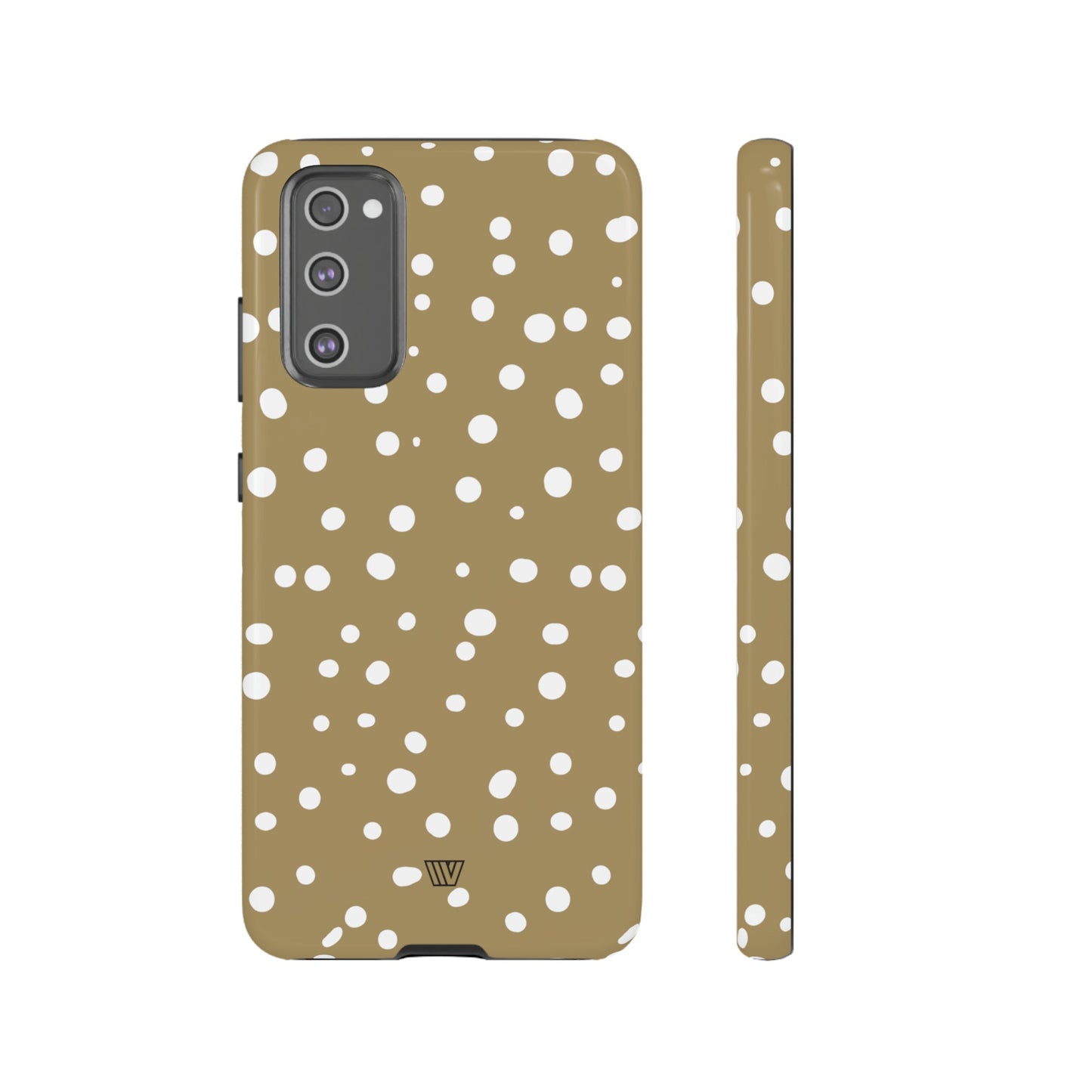 DARK BEIGE DOTS | Tough Phone Case