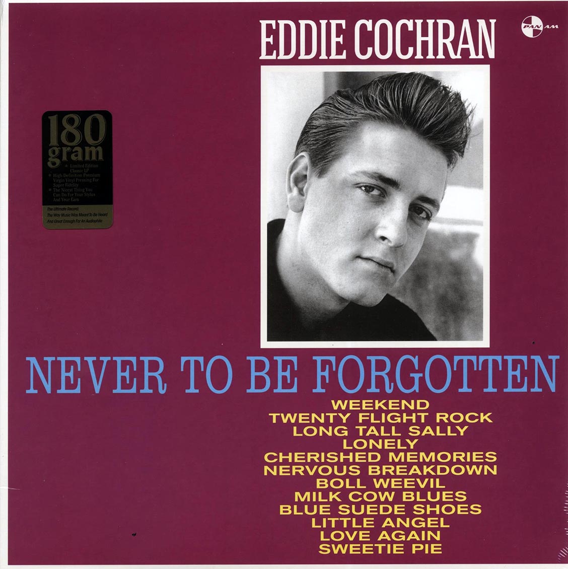 Eddie Cochran - Never To Be Forgotten (+ 5 bonus tracks) (DMM) (ltd. ed.) (180g) (High-Def VV)