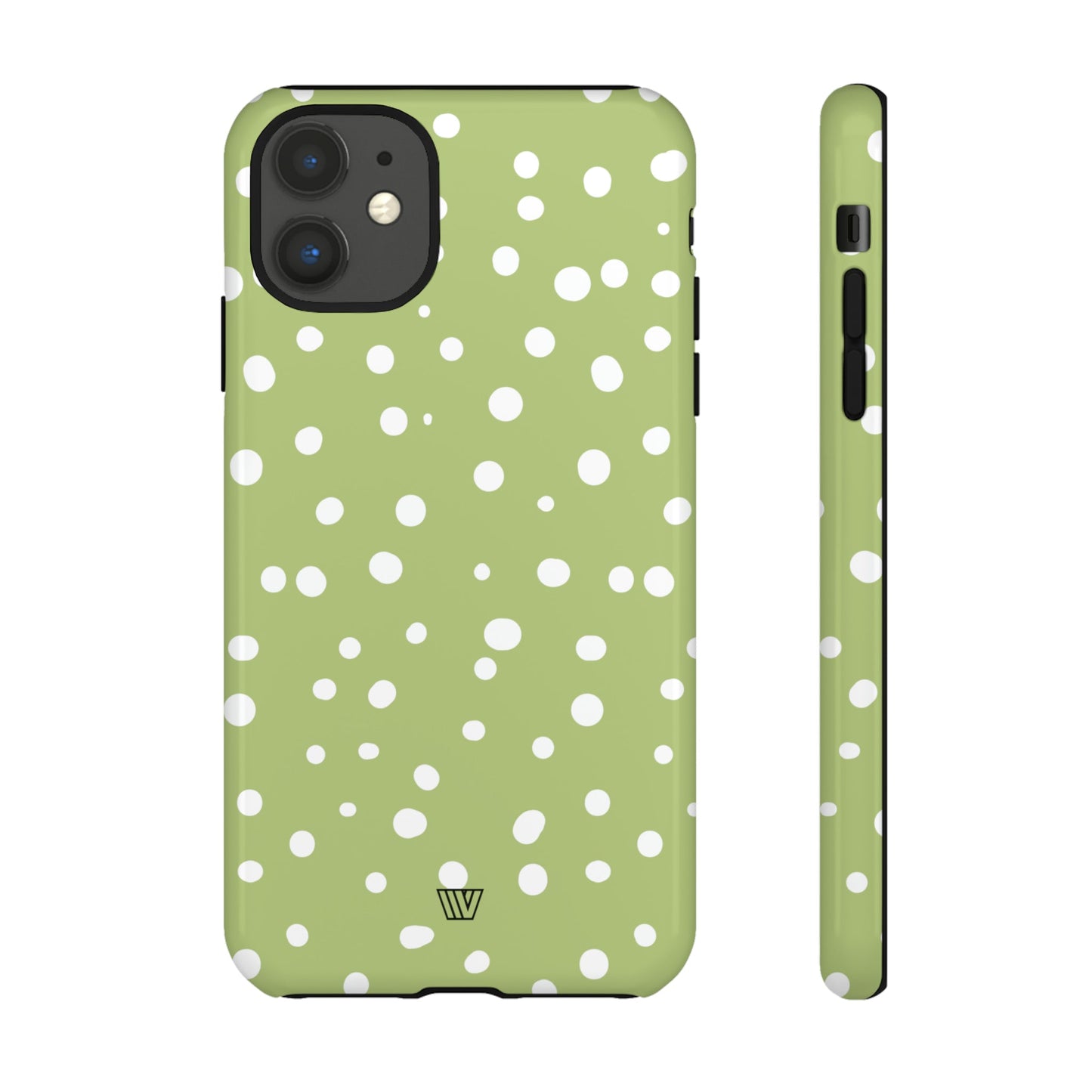 PALE OLIVE DOTS | Tough Phone Case