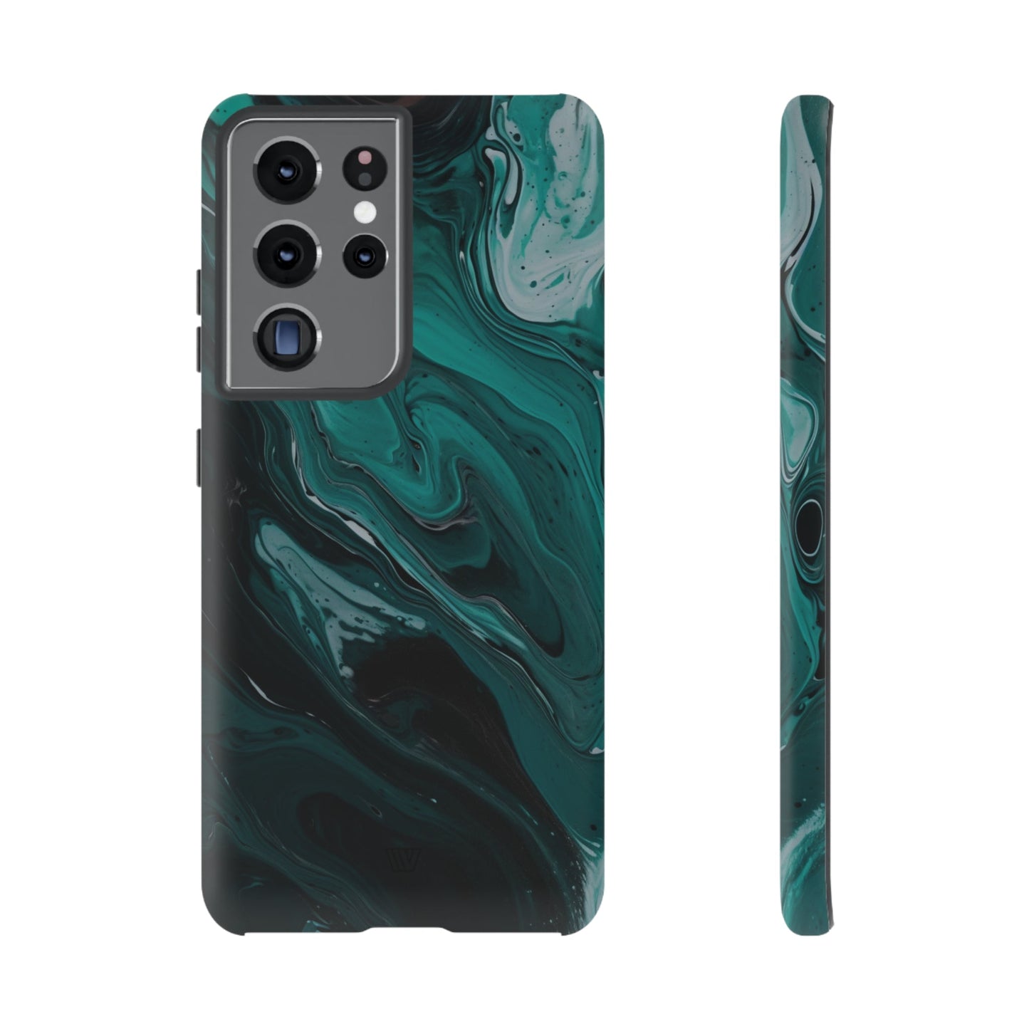 TEAL PAINT SWIRL | Tough Phone Case