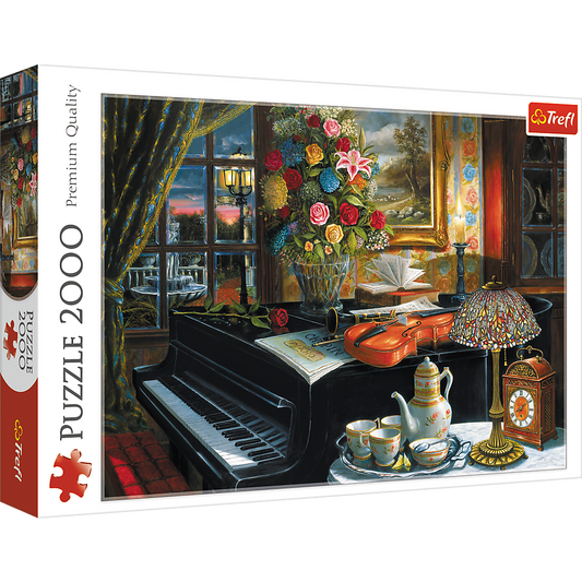 2000 Piece Jigsaw Puzzle, Sounds of Music, Instruments and Piano Puzzle, Adult Puzzles, Trefl 27112