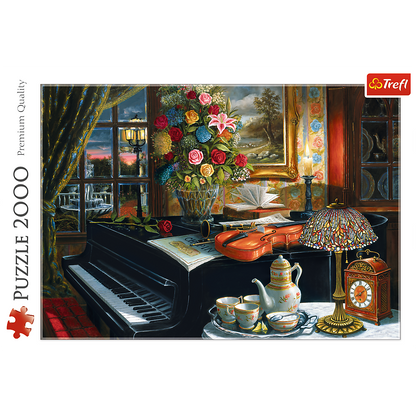 2000 Piece Jigsaw Puzzle, Sounds of Music, Instruments and Piano Puzzle, Adult Puzzles, Trefl 27112