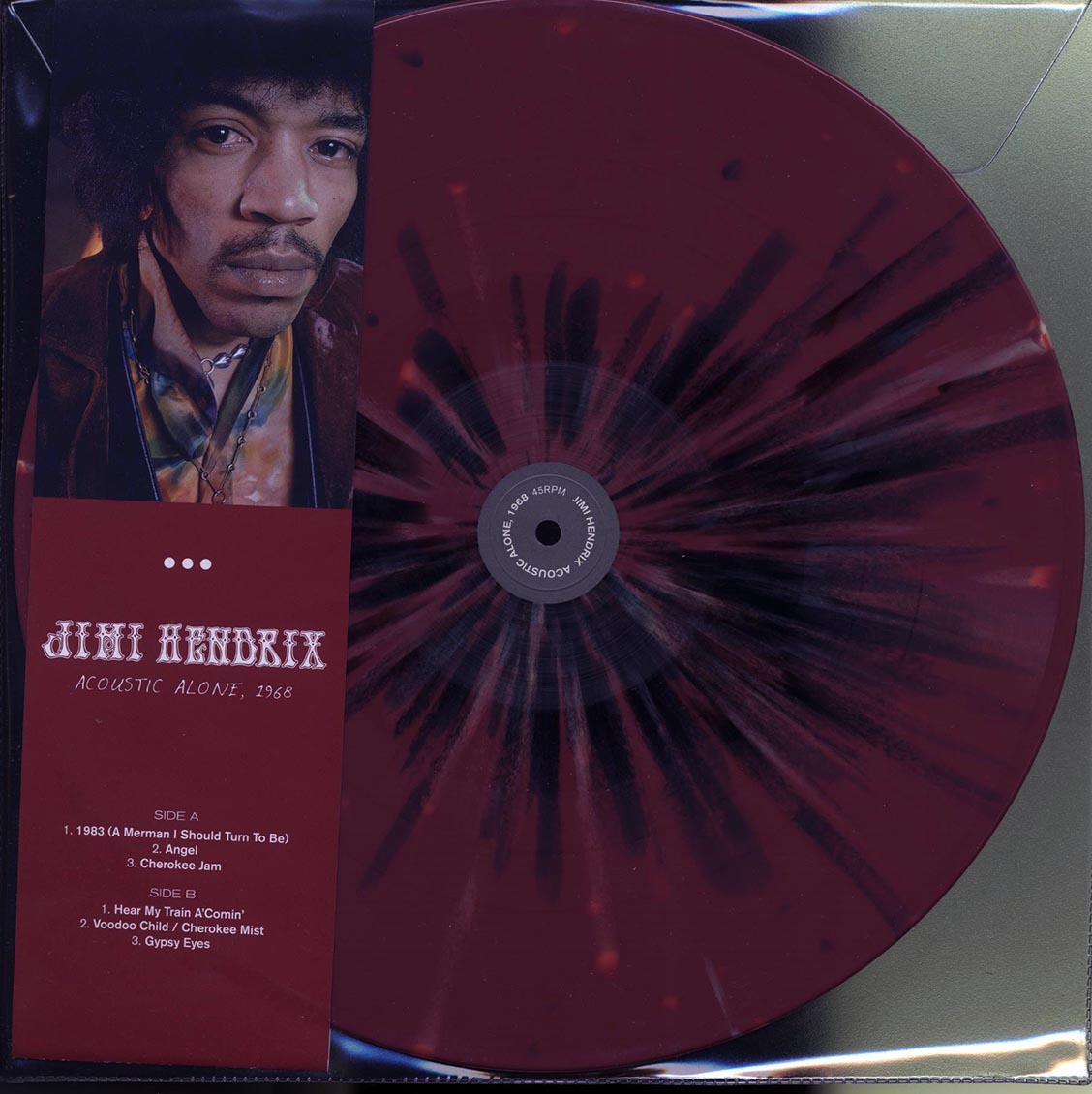 Jimi Hendrix - Acoustic Alone, 1968 (ltd. 500 copies made) (splatter vinyl)