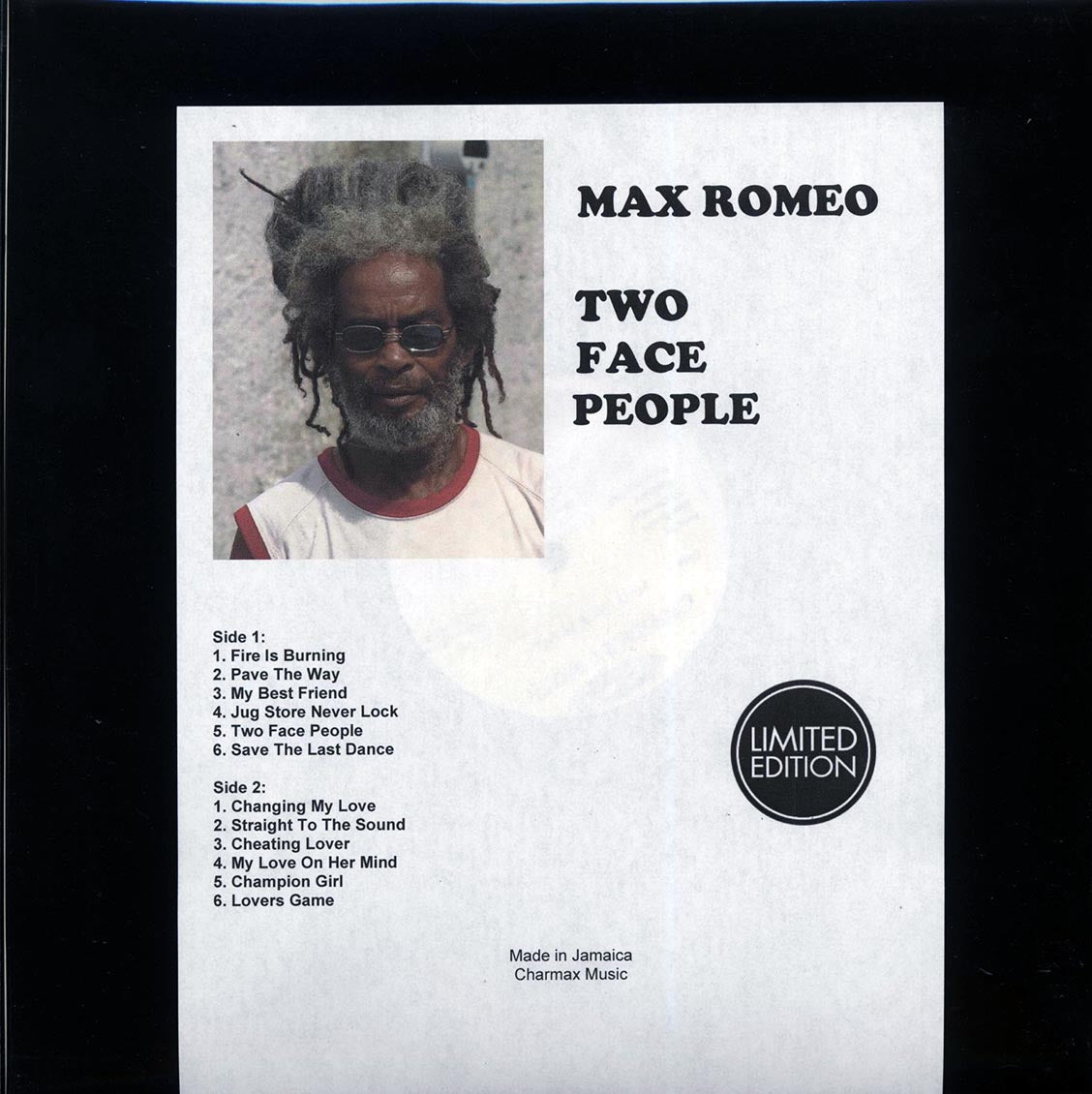 Max Romeo - Two Face People (Jamaica press) (orig. press) (plain jacket)