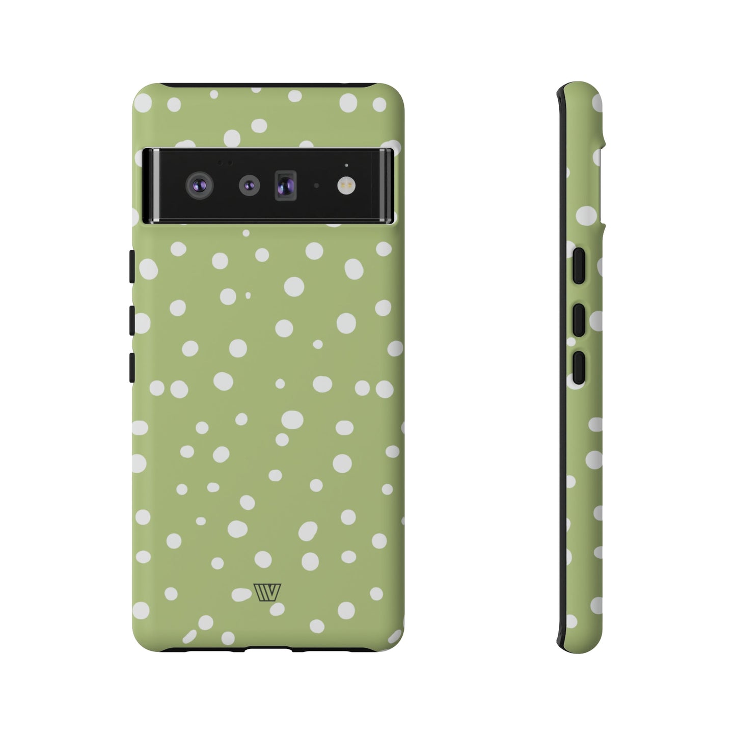 PALE OLIVE DOTS | Tough Phone Case