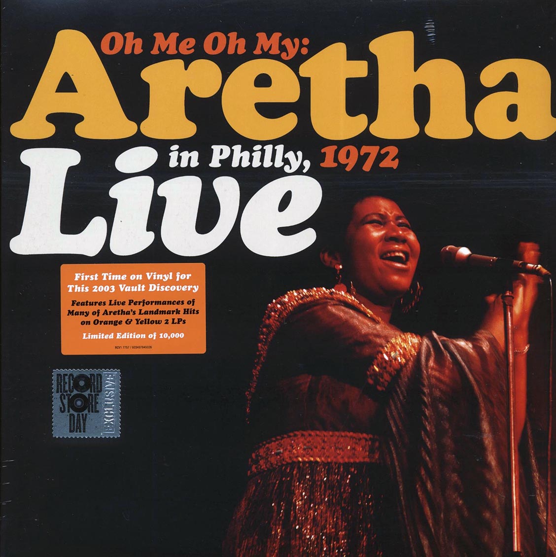 Aretha Franklin - Oh Me Oh My: Live In Philly, 1972 (RSD 2021) (ltd. ed.) (2xLP) (colored vinyl)