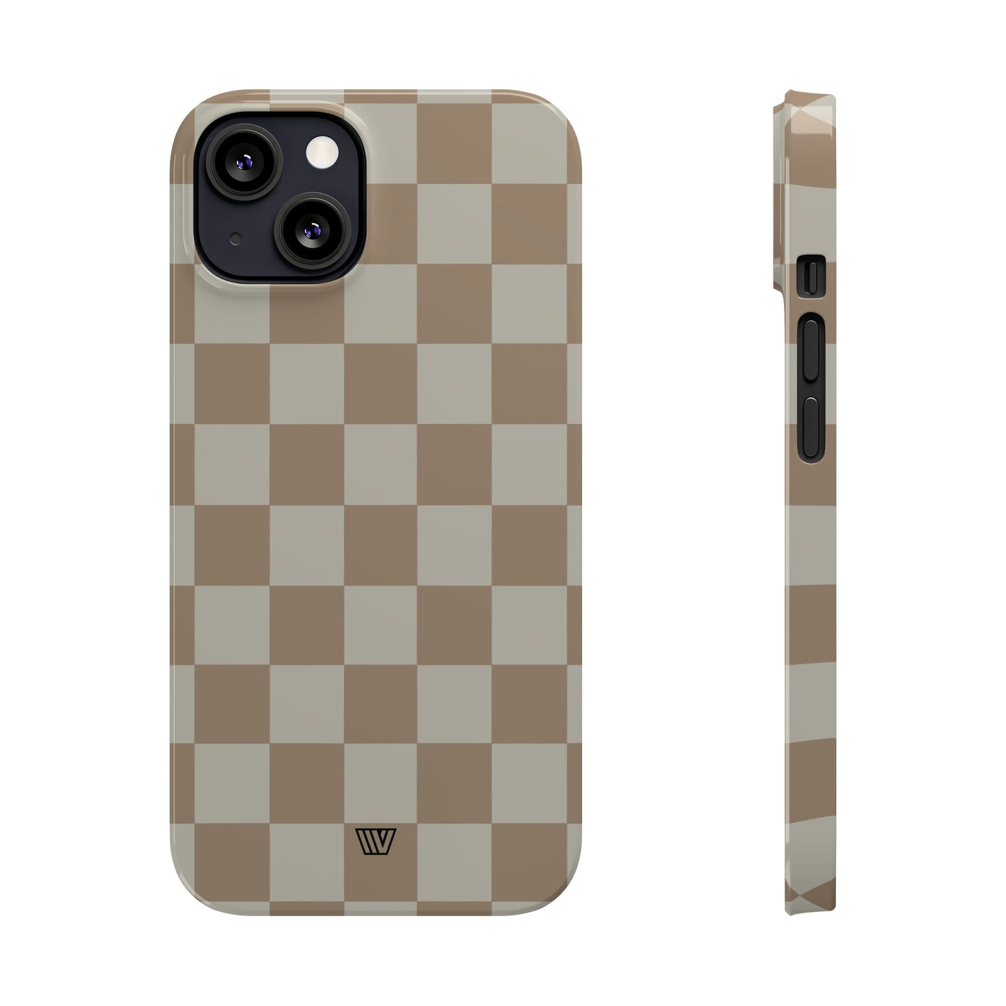 NEUTRAL CHECKERBOARD | Slim iPhone Case