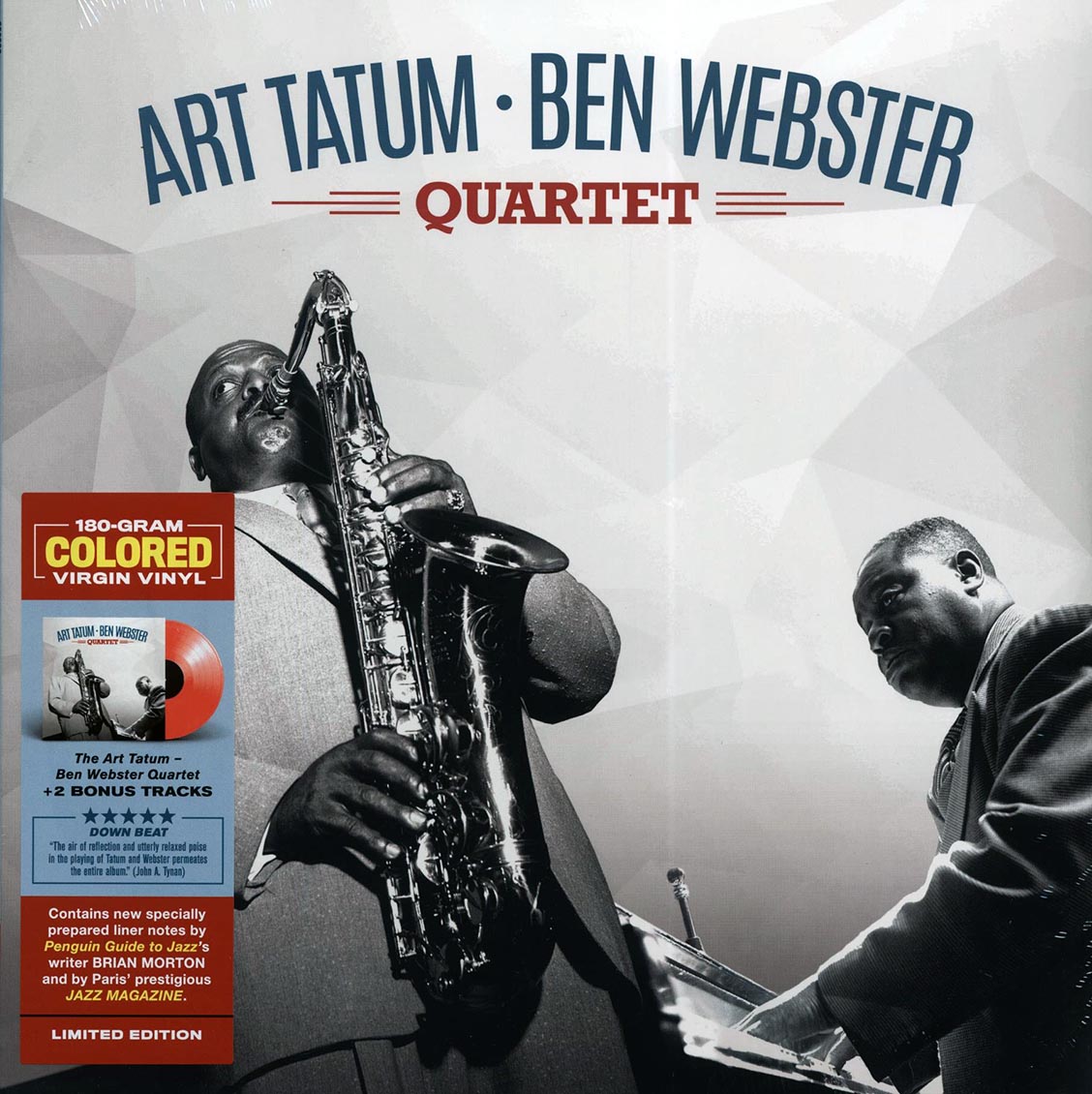 The Art Tatum-Ben Webster Quartet - The Art Tatum-Ben Webster Quartet (+ 3 bonus tracks) (DMM) (ltd. ed.) (180g) (red vinyl)