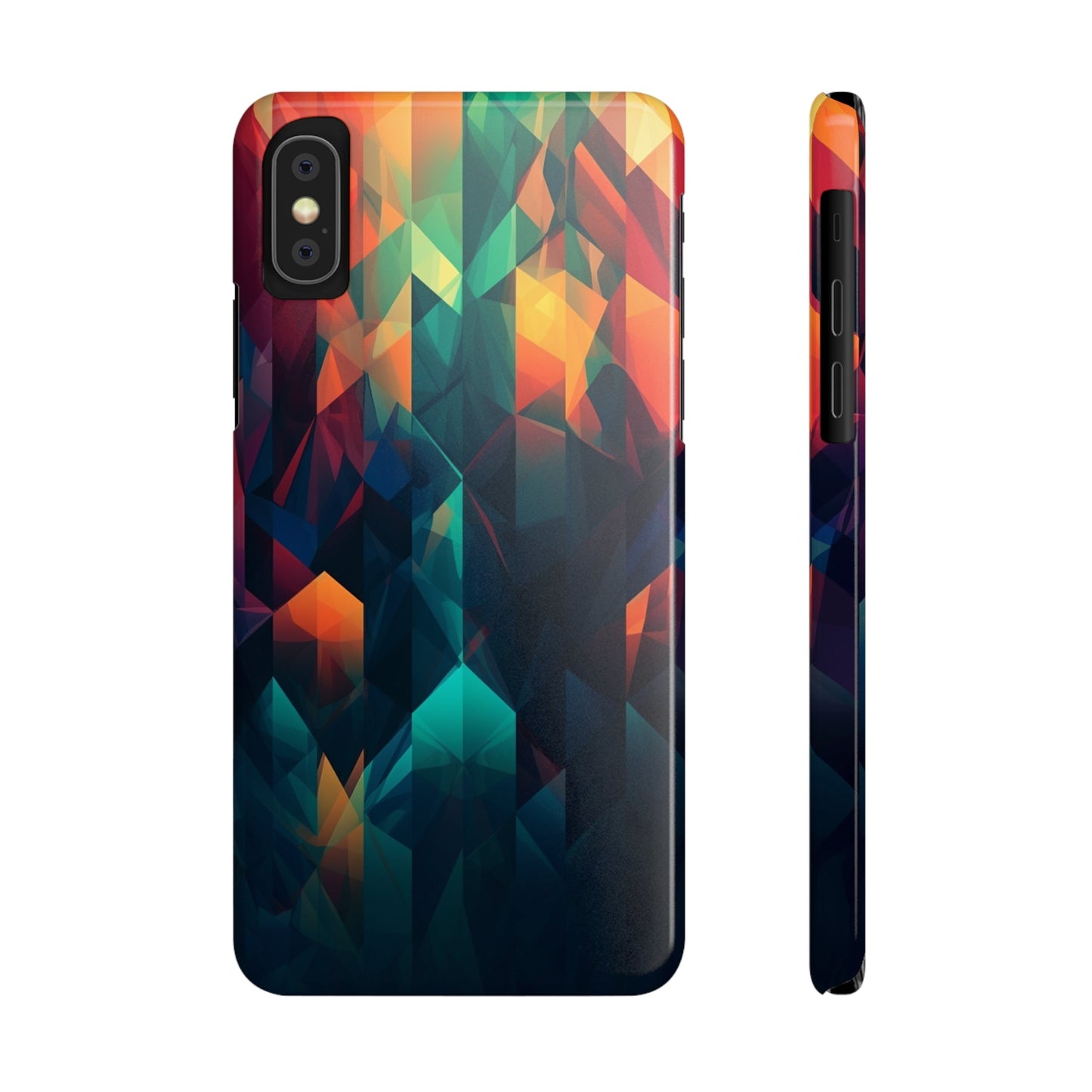 COLORFUL ABSTRACT GEOMETRY | Slim iPhone Case