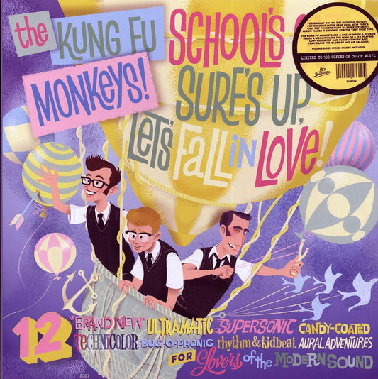 The Kung Fu Monkeys - School's Out, Surf's Up, Let's Fall In Love! (ltd. 500 copies made) (white vinyl)