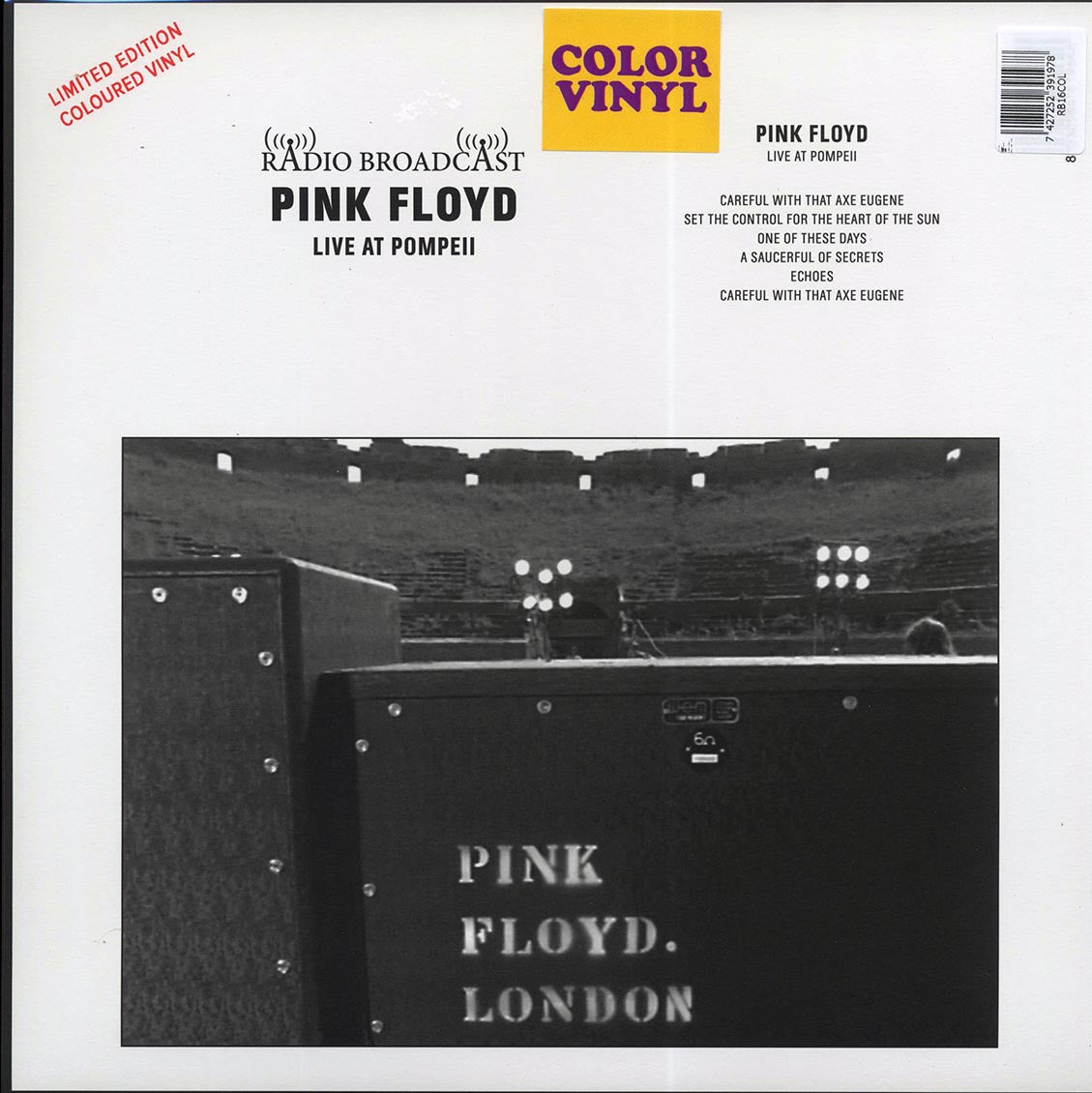 Pink Floyd - Live At Pompei (ltd. 300 copies made) (2xLP) (red vinyl)