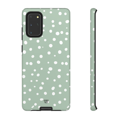 PASTEL GREEN DOTS | Tough Phone Case