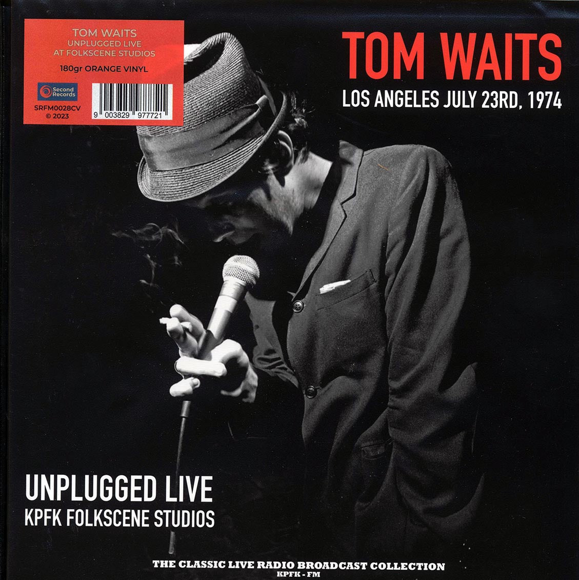 Tom Waits - Unplugged Live: KPFK Folkscene Studios, Los Angeles July 23rd, 1974 (180g) (orange vinyl)