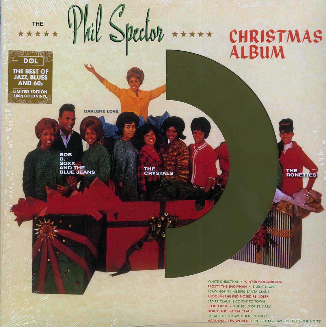 Darlene Love, The Ronettes, The Crystals, Bob B Soxx & The Blue Jeans, Phil Spector - The Phil Spector Christmas Album (die-cut jacket) (180g) (gold vinyl)