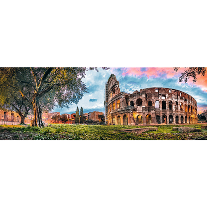 Panorama 1000 Piece Jigsaw Puzzles, Colosseum at Dawn Puzzle, Rome, Italy and the Colosseum, Adult Puzzles, Trefl 29030