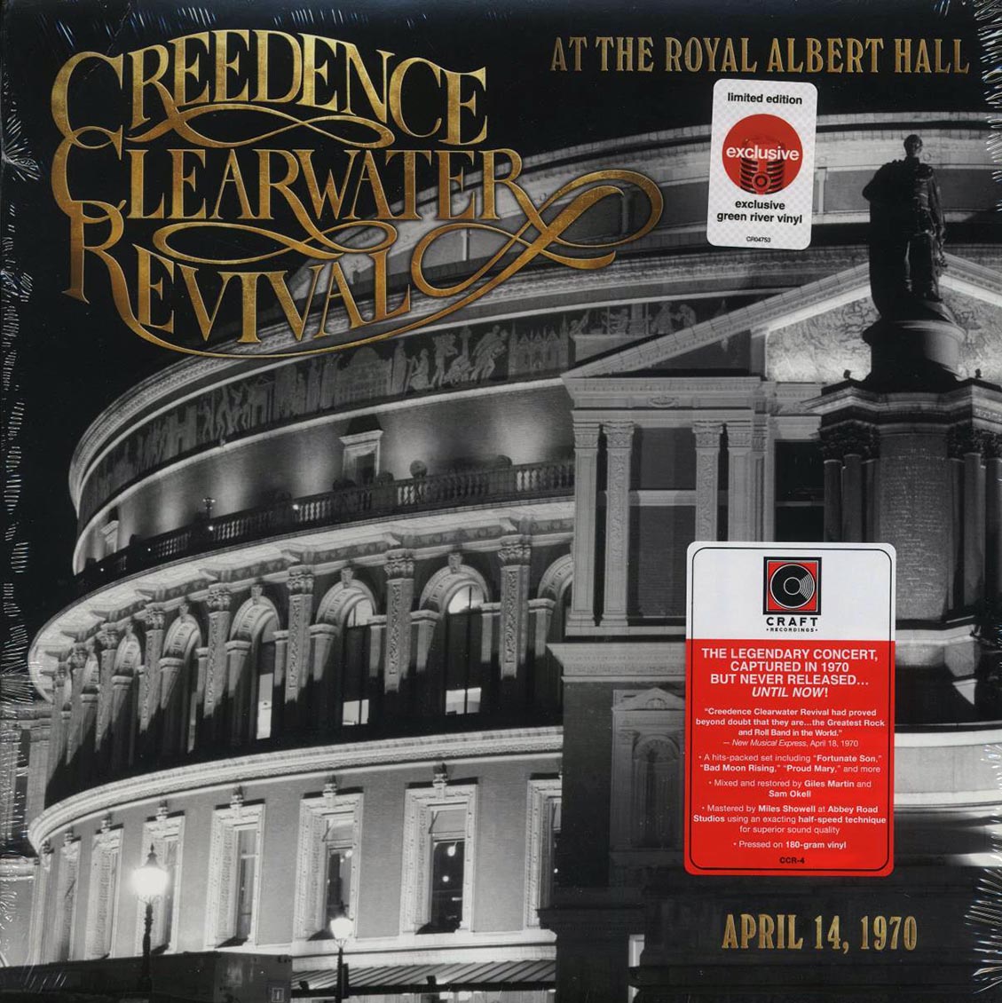 Creedence Clearwater Revival - At The Royal Albert Hall, April 14, 1970 (green vinyl)