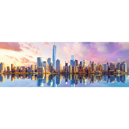 Panorama 1000 Piece Jigsaw Puzzles, Manhattan, New York, USA, Puzzle of New York with City Skyline, Adult Puzzles, Trefl 29033