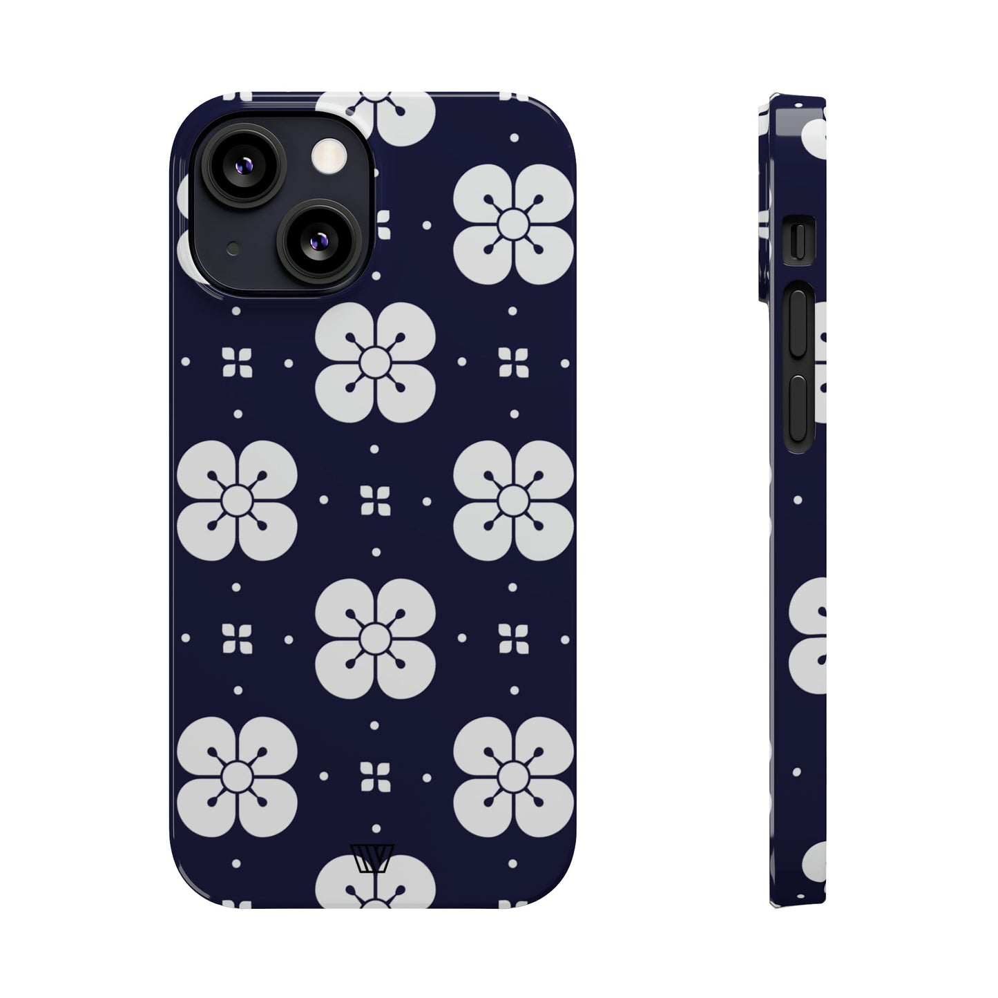 GEOMETRIC FLOWER BLUE | Slim iPhone Case