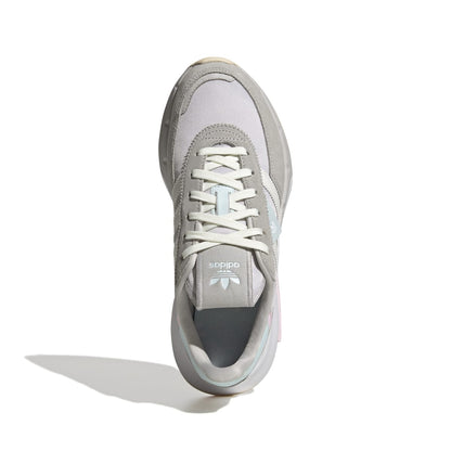 ADIDAS GW9405 RETROPY F2 WMN'S (Medium) Grey/White/Grey Textile, Suede & Mesh Running Shoes