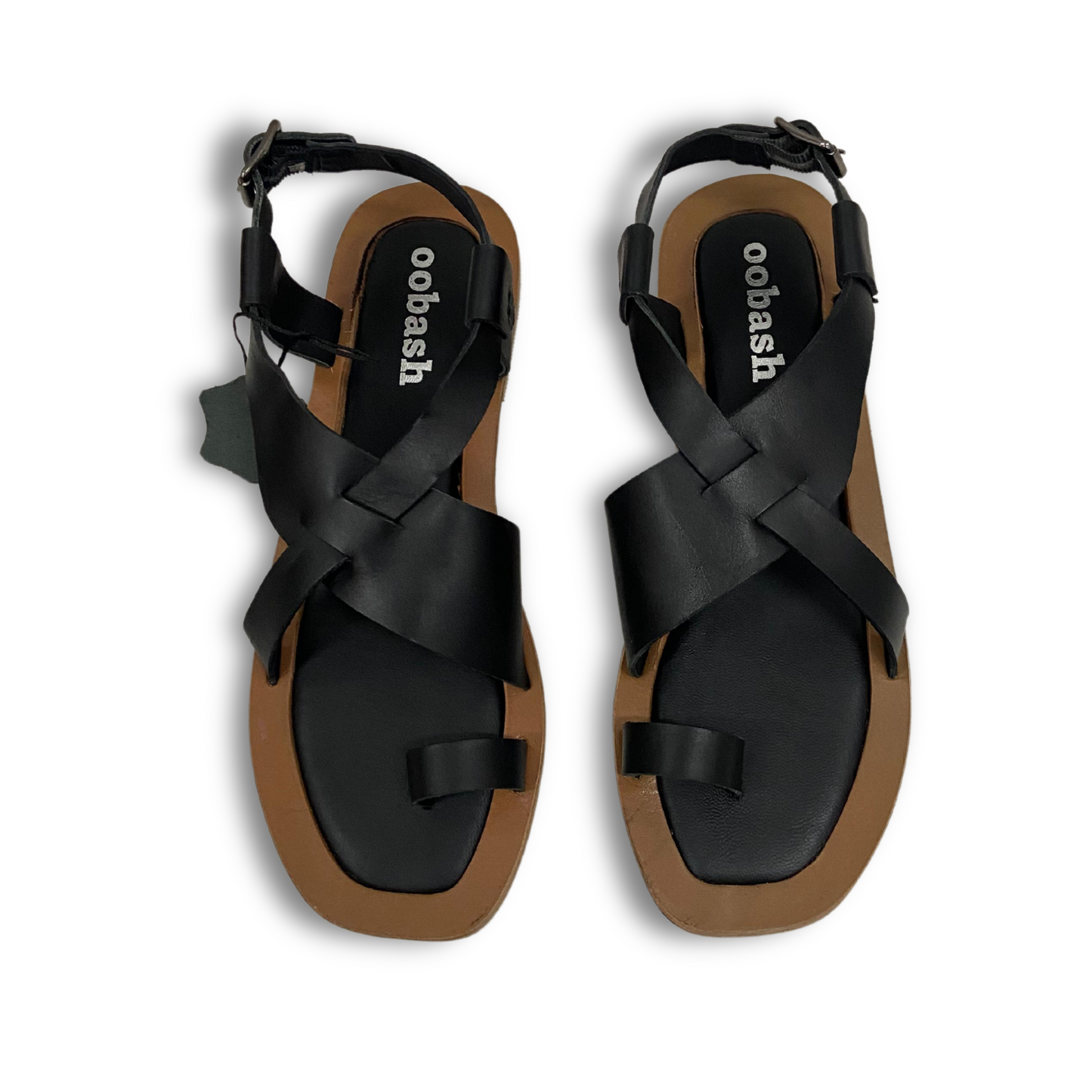 Indiana leather footbed cutout thong sandal