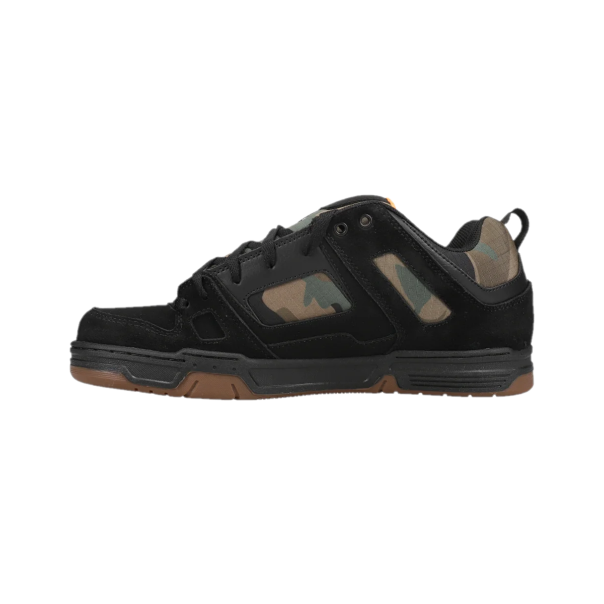 DVS F0000329005 GAMBOL MN'S (Medium) Black/Camo/Orange Leather & Nubuck Skate Shoes