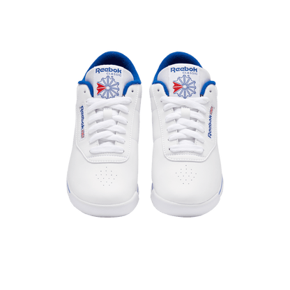 REEBOK FV5294 PRINCESS WMN'S (Medium) White/White/Collegiate Royal Synthetic/Leather Lifestyle Shoes