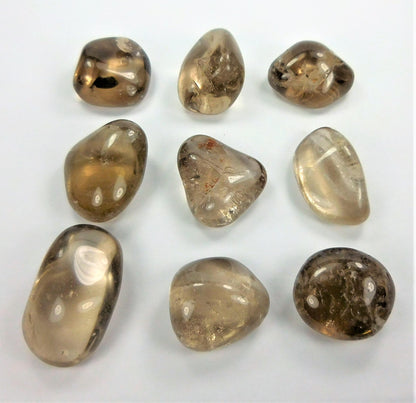 Smoky Quartz Crystal (3 Pcs) Tumbled Gemstones