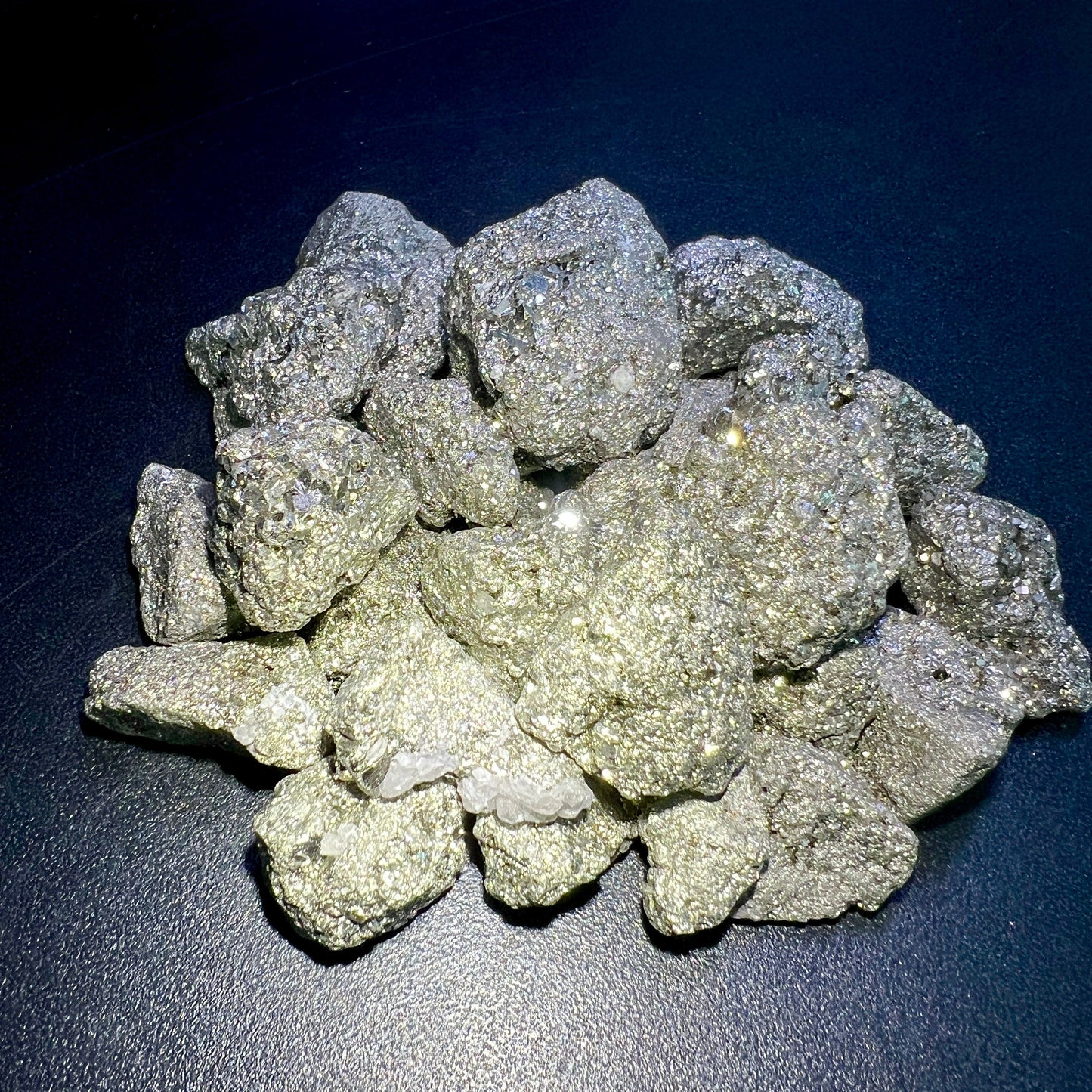 Iron Pyrite Rough (1/2 LB)(8 oz) Half Pound Raw Fools Gold Nugget Crystal Druzy Natural Gemstones