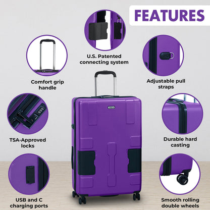 TACH V3.1 Single Large Suitcase (28 inch Luggage)